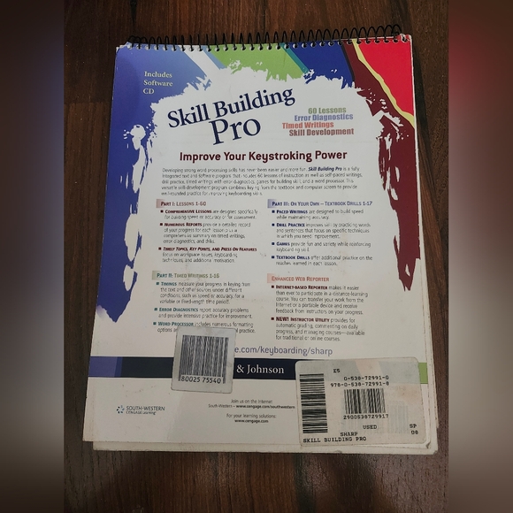 Skill Building Pro Cengage Learning Keyboarding Lessons Building Typing Skills - Picture 2 of 16